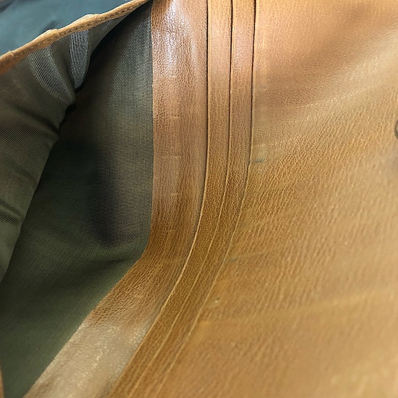 LOEWE Wallet Two Tone Trifold Leather Clutch Made In Spain - Picture 15 of 16